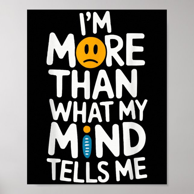 Poster Suicide Awareness Depression Anxiety Mental Health (Frente)