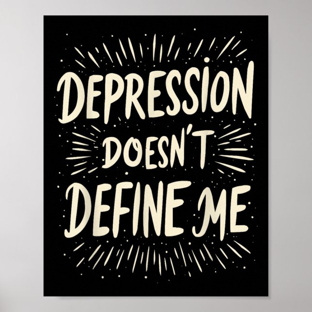 Poster Suicide Awareness Depression Anxiety Mental Health (Frente)