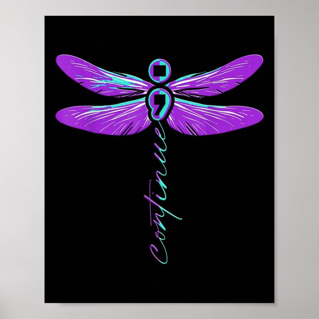 Poster Suicide Awareness Suicide Prevention Suprt Survivo (Frente)