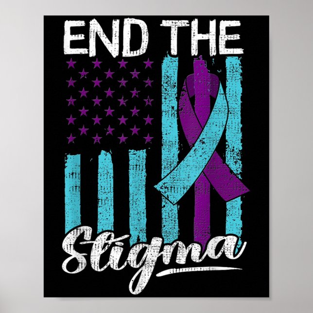 Poster Suicide Awareness Suicide Prevention Suprt Survivo (Frente)