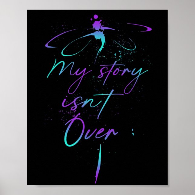 Poster Suicide Awareness Suicide Prevention Suprt Survivo (Frente)