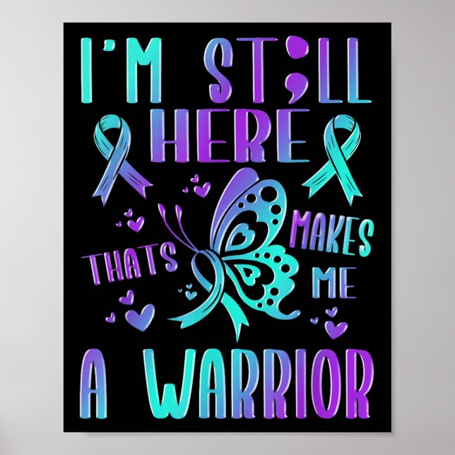 Poster Suicide Awareness Suicide Prevention Suprt Survivo (Frente)