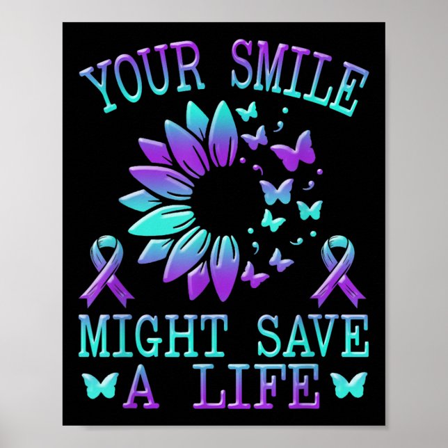 Poster Suicide Awareness Suicide Prevention Suprt Survivo (Frente)