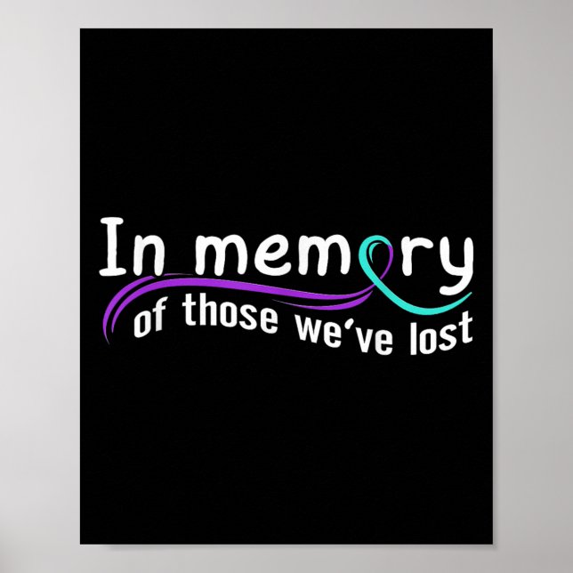 Poster Suicide Awareness Suicide Prevention Suprt Survivo (Frente)