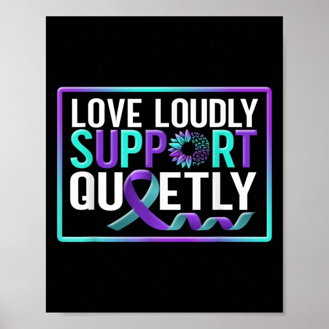 Poster Suicide Awareness Suicide Prevention Suprt Survivo (Frente)