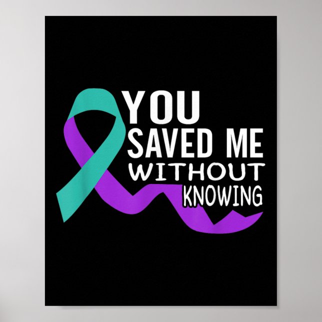Poster Suicide Awareness Suicide Prevention Suprt Survivo (Frente)