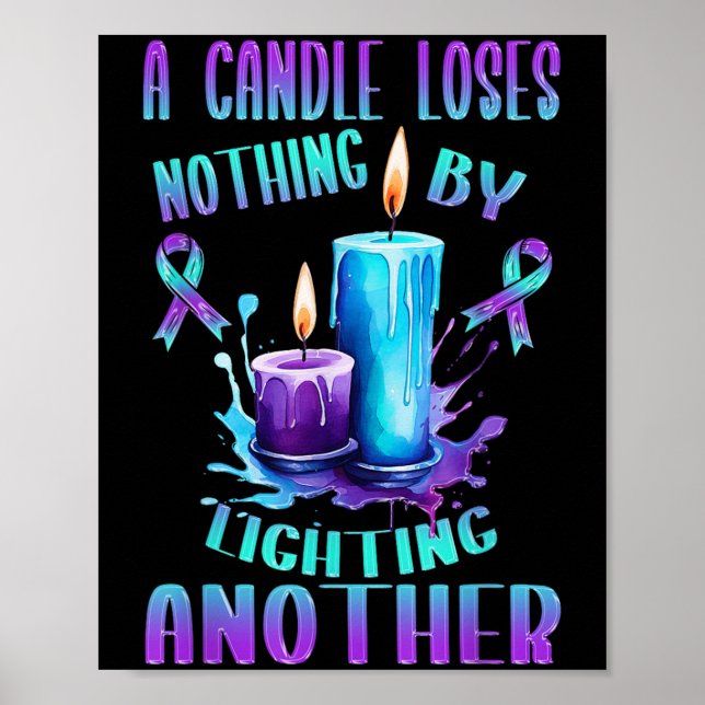 Poster Suicide Awareness Suicide Prevention Suprt Survivo (Frente)