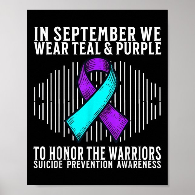 Poster Suicide Awareness Suprt Suicide Prevention Awarene (Frente)