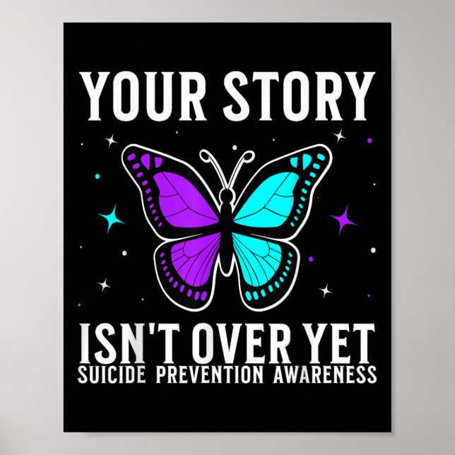 Poster Suicide Awareness Suprt Suicide Prevention Awarene (Frente)