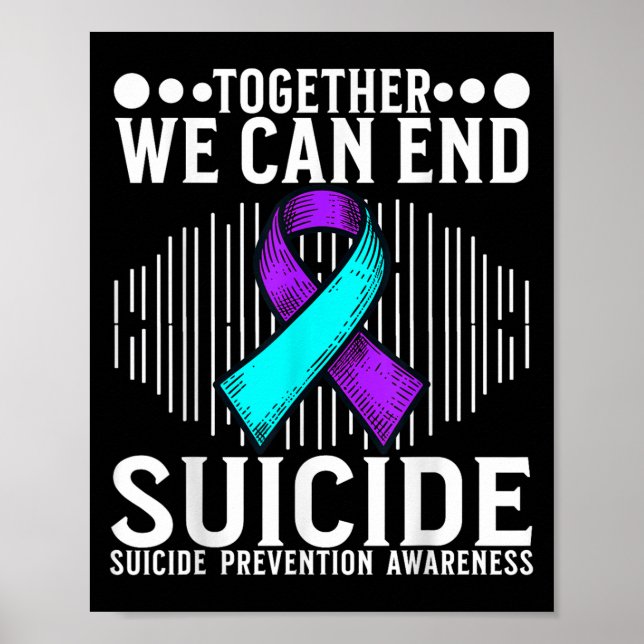 Poster Suicide Awareness Suprt Suicide Prevention Awarene (Frente)