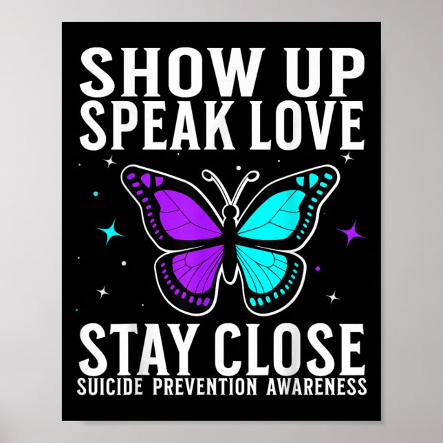 Poster Suicide Awareness Suprt Suicide Prevention Awarene (Frente)