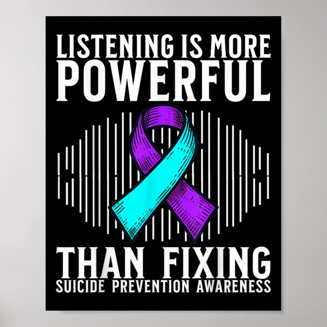 Poster Suicide Awareness Suprt Suicide Prevention Awarene (Frente)