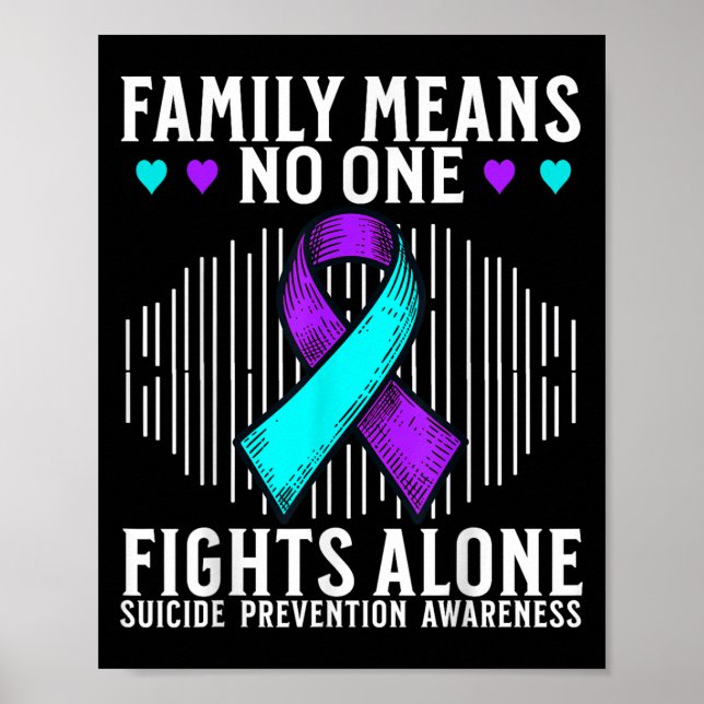 Poster Suicide Awareness Suprt Suicide Prevention Awarene (Frente)