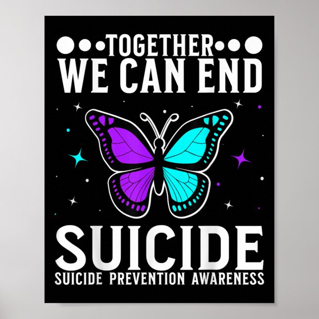 Poster Suicide Awareness Suprt Suicide Prevention Awarene (Frente)