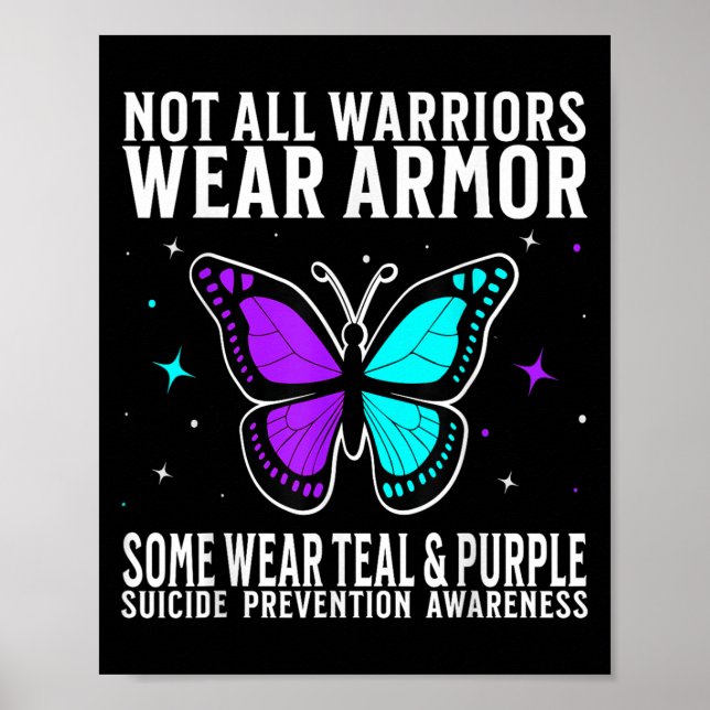 Poster Suicide Awareness Warrior Suicide Prevention Aware (Frente)