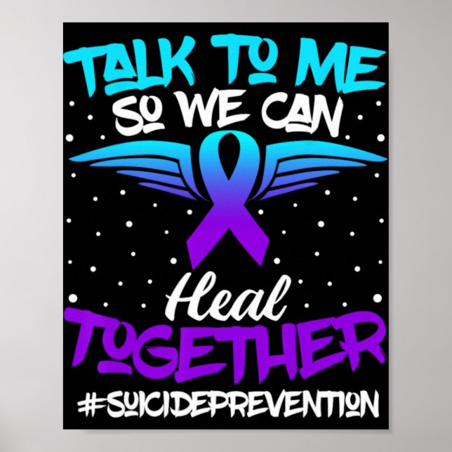 Poster Suicide Prevention Awareness 988 Mental Health Sup (Frente)