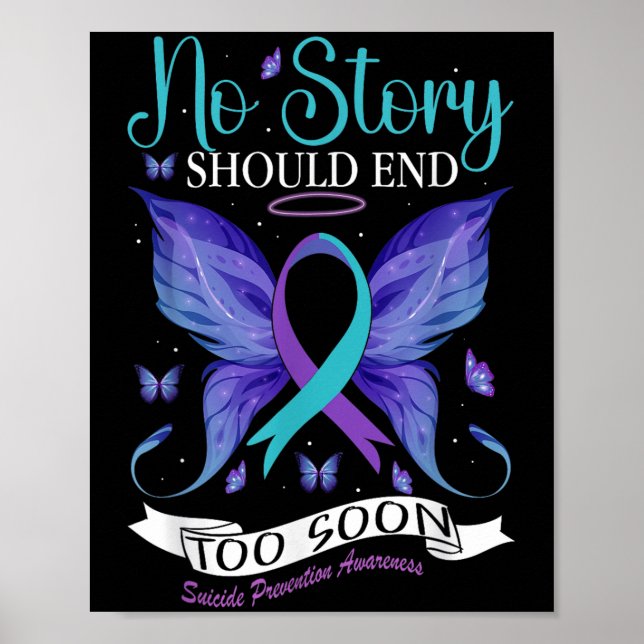 Poster Suicide Prevention Awareness - No Story Should End (Frente)
