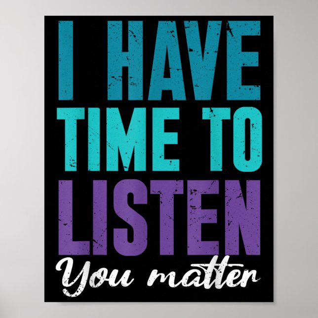 Poster Suicide Prevention You _ I For Suprters  (Frente)