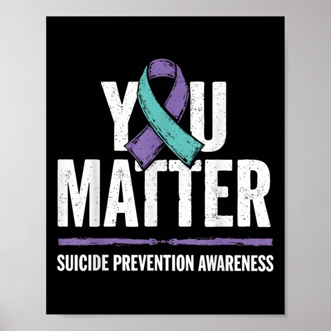 Poster Suicides Prevention Shirts Suicide Awareness  (Frente)