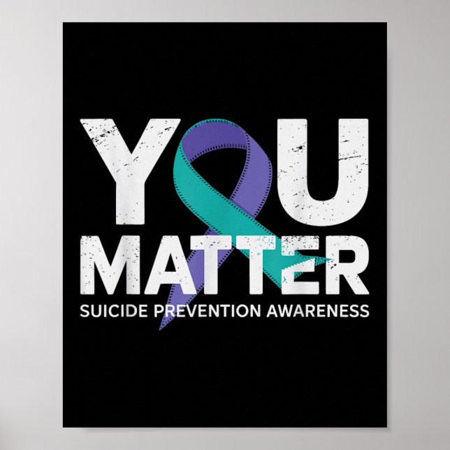 Poster Suicídios Prevenção Camisa Sensibilização Suicida  (Frente)