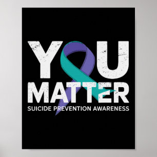 Poster Suicídios Prevenção Camisa Sensibilização Suicida 