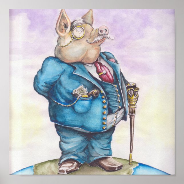 Poster Suíno corporativo (Frente)