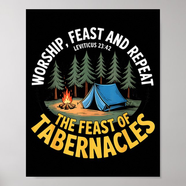 Poster Sukkot _ Hebrew Israelite Feast Days _ Feast Of Ta (Frente)