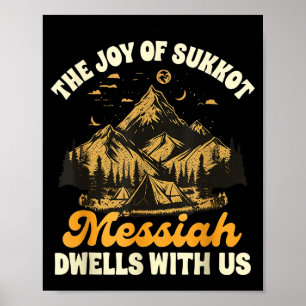 Poster Sukkot Judaico Alegria Do Sukkot Messias Mora Cono