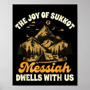 Poster Sukkot Judaico Alegria Do Sukkot Messias Mora Cono