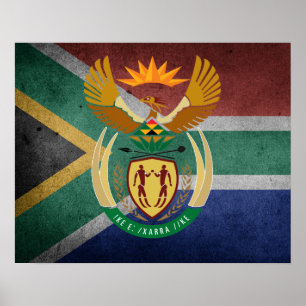 Pôster Sul - bandeira africana