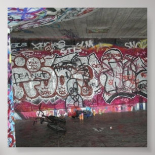 Poster sul da arte da rua do estilo de Londres