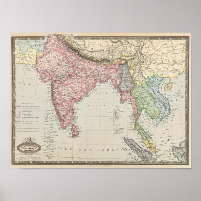 Poster Sul da Ásia (Frente)