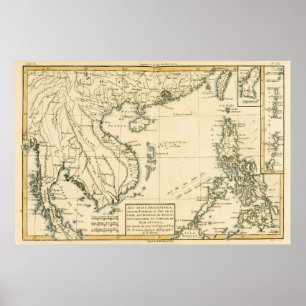 Poster Sul da China das Filipinas, Formosa  