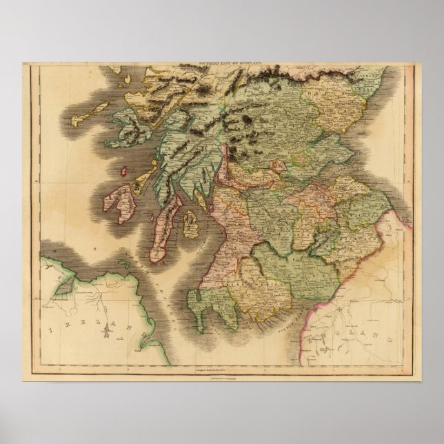 Pôster Sul da Escócia (Frente)