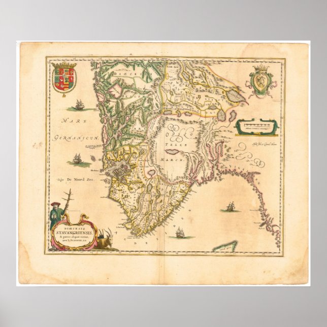 Pôster Sul da Noruega (Frente)