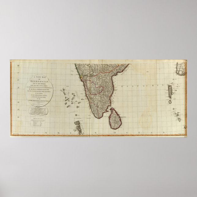 Poster Sul de Hindoostan (Frente)