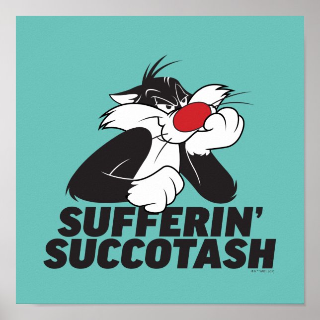 Poster Sulking SYLVESTER™ "Sofferin' Succotash" (Frente)