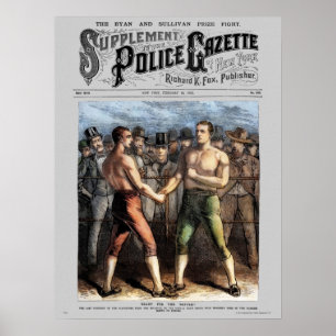 Poster Sullivan Ryan da gazeta da polícia (cor)