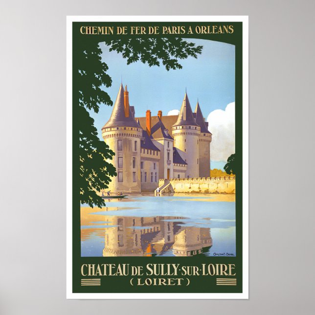 Poster Sully France viagens vintage (Frente)