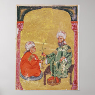 Pôster Sultão Ahmet III com um de seus discípulo