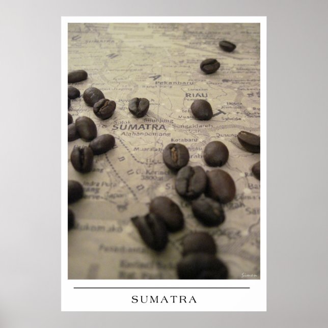 Poster Sumatra - Enviar arte de café (Frente)