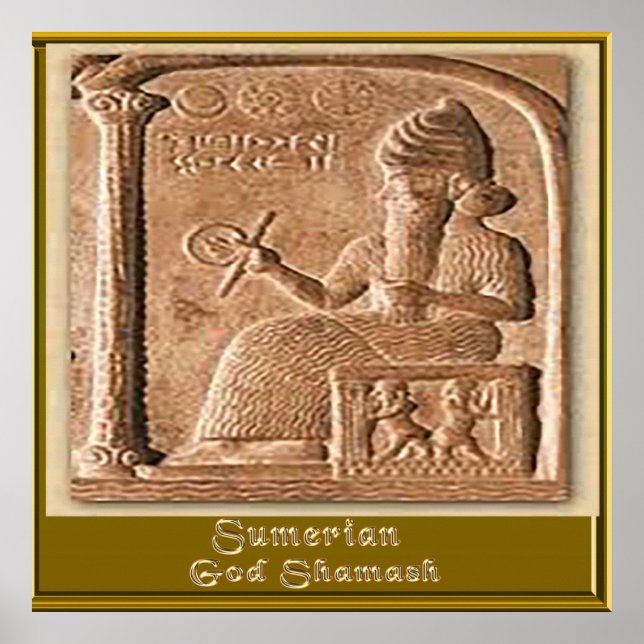 Poster Sumerian Deus Samash (Frente)