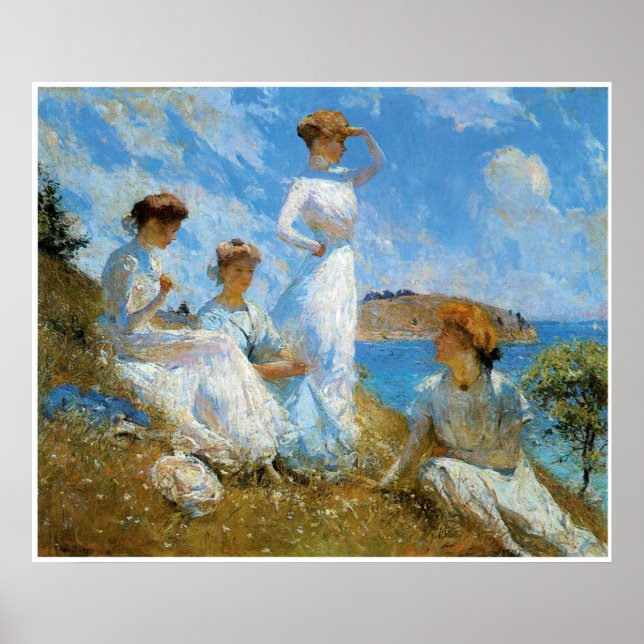 Pôster Summer, 1909 Frank Weston Benson (Frente)