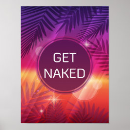 Poster Summer Beach Palm Fica Nua