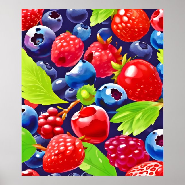 Poster Summer Berry Medley (Frente)