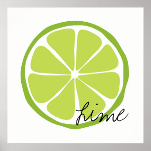Poster Summer Citrus Limão Wall Art