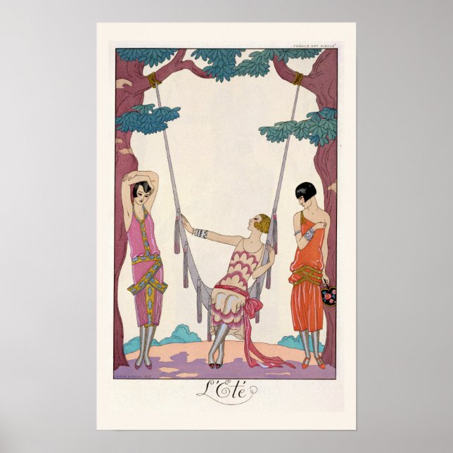 Pôster Summer, de "Gazette du Bon Ton", 1925 (Frente)