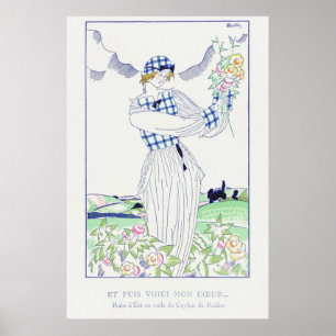 Poster Summer Dress In Ceylon by Charles Martin (1920)