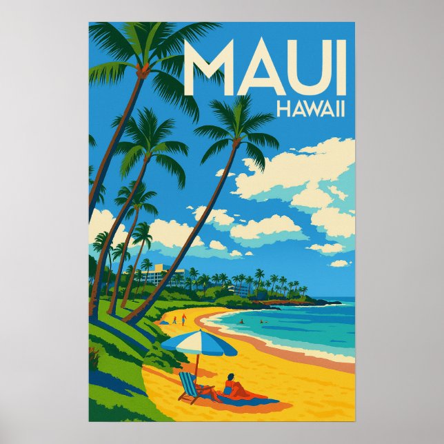 Poster Summer Holiday Destination Hawaii (Frente)