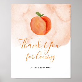 Poster Summer Peach Obrigado por vir